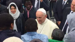 Papa Francesco durante l'incontro con i migranti a Bologna, 1 ottobre 2017 / Marco Mancini / ACI Group