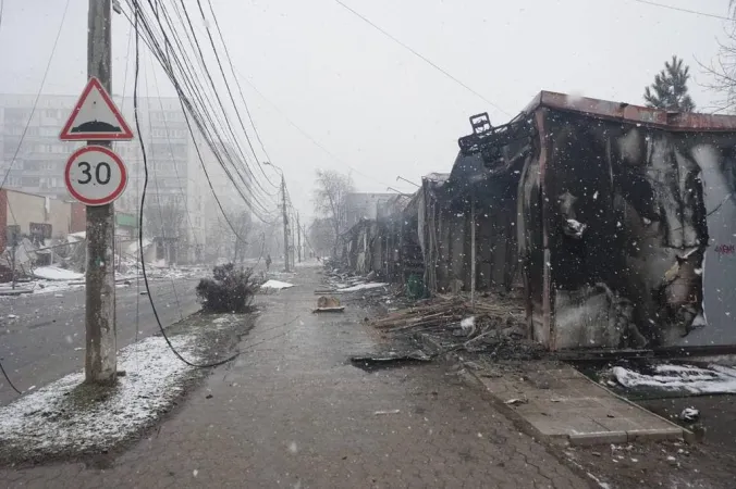 Guerra in Ucraina | Una foto della guerra a Kharkiv | Segreteria Arcivescovo Maggiore Chiesa Greco Cattolica Ucraina