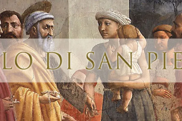 La copertina del sito dell'Obolo di San Pietro / www.obolodisanpietro.va