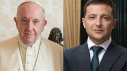 Papa Francesco e il presidente ucraino Volodymyr Zelenskyy. / Quirinale.it/President.gov.ua via Wikimedia