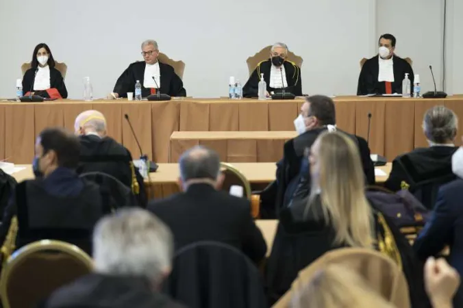 Processo Palazzo di Londra | Un momento delle passate udienze del processo sulla gestione dei fondi della Segreteria di Stato | Vatican Media / ACI Group