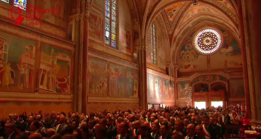 La messa del 4 ottobre ad Assisi |  | pagina fb diretta Basilica San Francesco Assisi