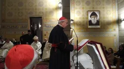 Il Cardinale Sandri nella Chiesa del Pontificio Collegio Maronita in Urbe al termine della Messa di suffragio del Cardinale Sfeir, 25 maggio 2019 / Congregazione per le Chiese Orientali