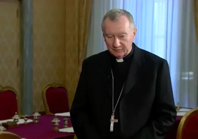 Cardinale Pietro Parolin | Il Cardinale Pietro Parolin durante l'intervista con il CTV sul viaggio in Egitto | CTV