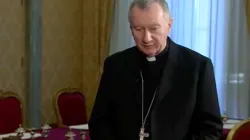 Il Cardinale Pietro Parolin, Segretario di Stato vaticano, durante una intervista  / Vatican Media - YouTube