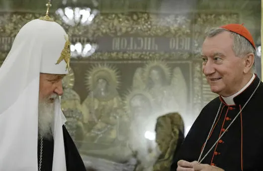 Il cardinale Parolin e il Patriarca Kirill |  | pd