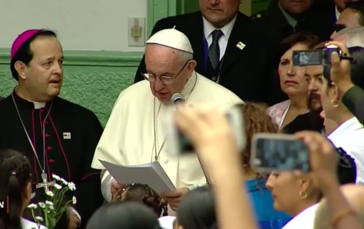 Papa Francesco in Colombia | Papa Francesco parla ai bambini del Hogar de San Josè; a Medellin, 9 settembre 2017 | CTV