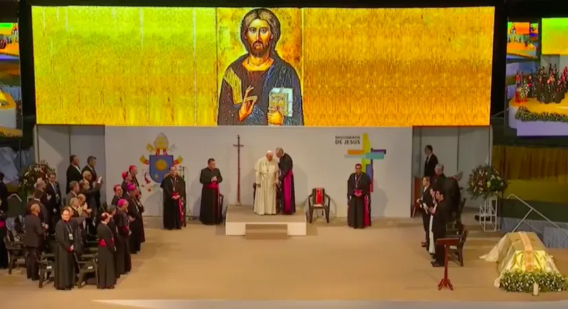 Papa Francesco in Colombia | Papa Francesco nel Centro Eventi la Macarena, dove incontra seminaristi, sacerdoti e le loro famiglie, Medellin 9 settembre 2017 | CTV