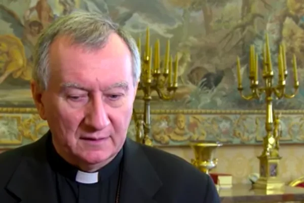 Il Cardinale Parolin durante una intervista al CTV / CTV