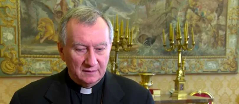 Cardinale Pietro Parolin | Il Cardinale Pietro Parolin, segretario di Stato vaticano, durante una passata intervista con i media vaticani | Vatican Media / Youtube