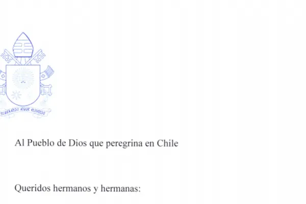 L'intestazione della lettera che Papa Francesco ha inviato al Popolo di Dio del Cile / CEC