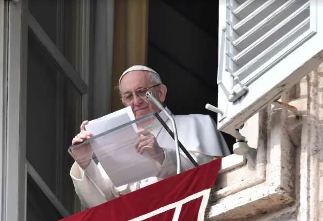 Papa Francesco all'Angelus | Papa Francesco durante una recita dell'Angelus | Vatican Media / ACI Group