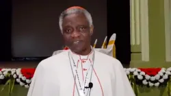 Il Cardinale Peter Turkson, prefetto del Dicastero per il Servizio allo Sviluppo Umano Integrale, durante la missione in India / Vatican IHD