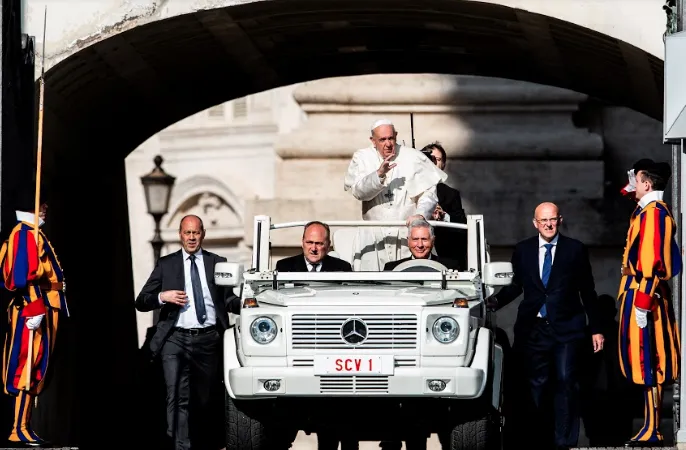 Papa Francesco all' Udienza Generale |  | Daniel Ibanez/ Aci Group