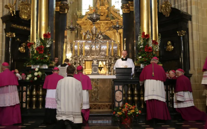 La preghiera dei vescovi nella cattedrale di Cracovia |  | EpiskopatNews