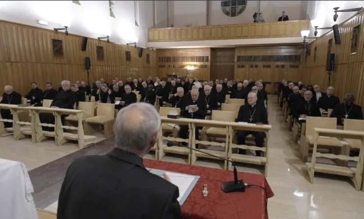 Un momento degli Esercizi Spirituali ad Ariccia | Un momento degli Esercizi Spirituali ad Ariccia | Vatican Media