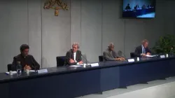 La conferenza stampa di presentazione della Commissione Vaticana  Covid 19, 16 maggio 2020 / Vatican Media / You Tube