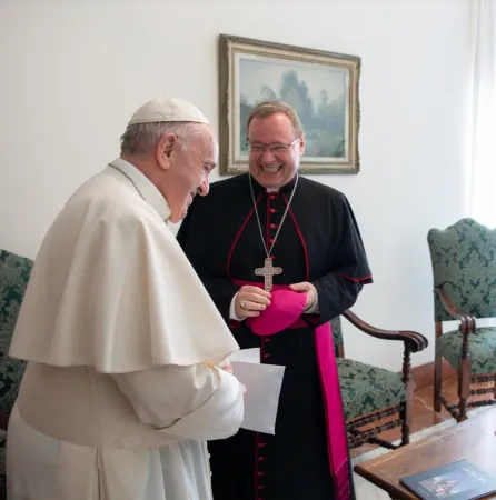 Papa Francesco e il vescovo  Bätzing presidente della Conferenza episcopale tedesca  |  | Vatican Media 