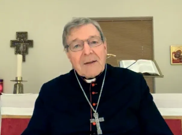 Cardinale George Pell | Il Cardinale Pell durante il videomessaggio al Global Institute of Church Management | EWTN