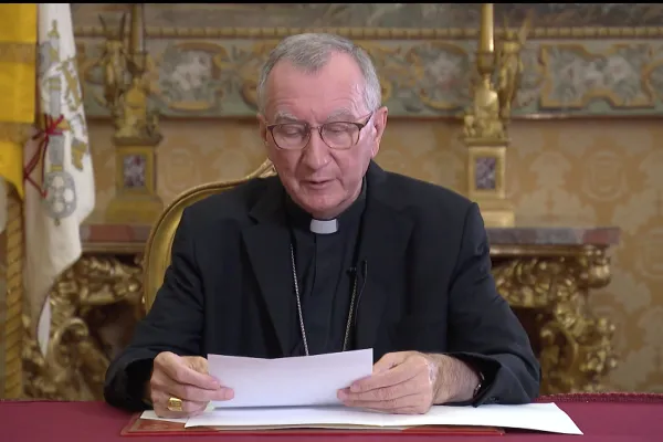 Il Cardinale Parolin legge il suo messaggio per il 75esimo delle Nazioni Unite / Holy See Mission UN