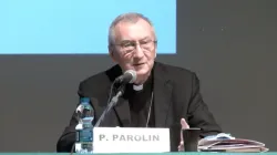 Il Cardinale Pietro Parolin durante il convegno per i 150 di presenza in Cina del PIME, 3 ottobre 2020 / YouTube / PIME