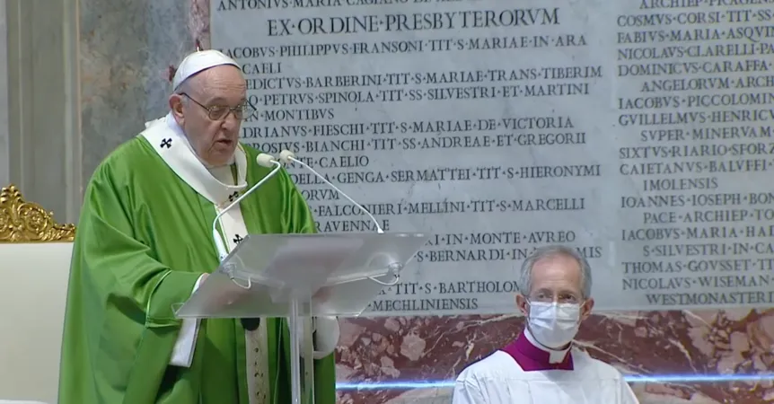 Papa Francesco, Giornata Mondiale dei Poveri | Papa Francesco legge l'omelia in San Pietro per la Messa della Giornata Mondiale dei Poveri, 15 novembre 2020 | Vatican News / You Tube