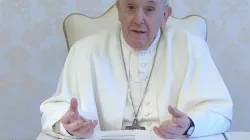 Papa Francesco durante un videomessaggio / Vatican Media