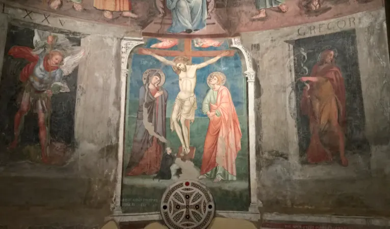 Un affresco del presbiterio di San Saba |  | San Saba