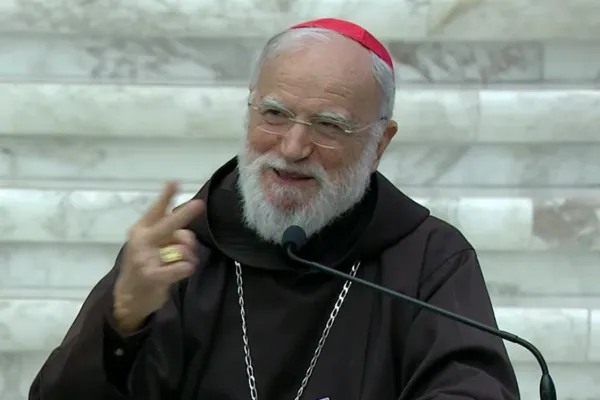 Padre Raniero Cantalamessa durante la predica di Quaresima del 26 marzo 2021 / Vatican News / You Tube