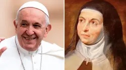 Papa Francesco e Santa Teresa d'Avila / Daniel Ibanez -Public Domain