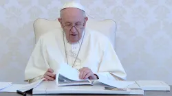 Papa Francesco durante il videomessaggio per il Madagascar / Vatican Media