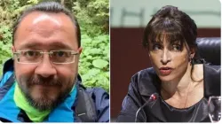 Rodrigo Guerra (sx) ed Emilce Cuda (dx), segretario e capoufficio della Pontificia Commissione per l'America Latina / Twitter