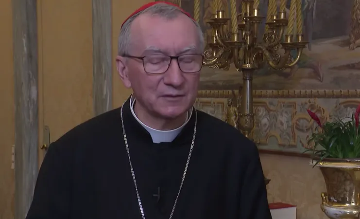 Cardinale Parolin | Il Cardinale Parolin durante la videointervista | Vatican News 