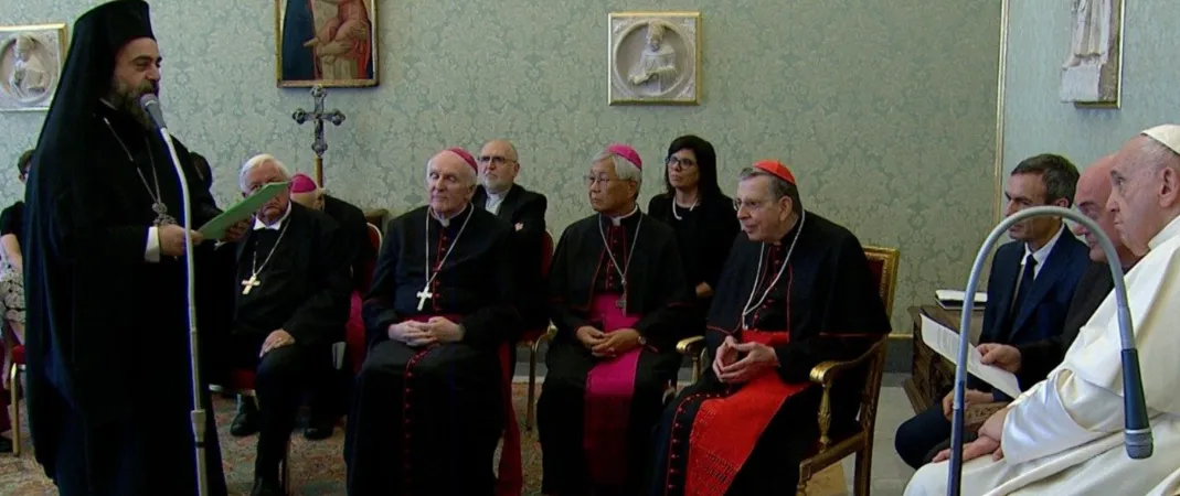 Papa Francesco, vescovi amici del Movimento dei Focolari | Papa Francesco durante l'udienza con i vescovi amici del Movimento dei Focolari, 25 settembre 2021 | Vatican Media