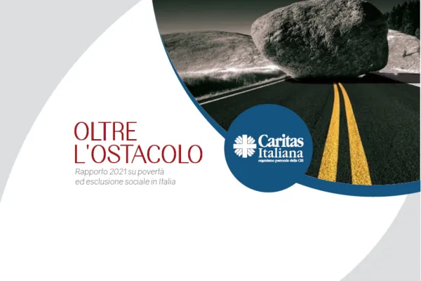 La copertina del Rapporto Caritas "Oltre l'ostacolo" / Caritas