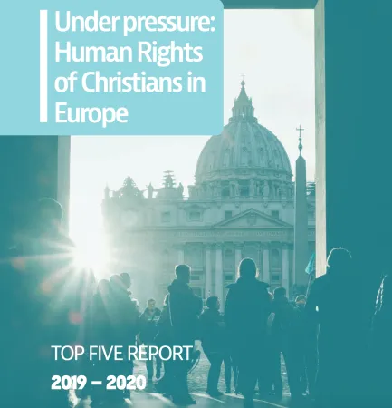 Rapporto sulla persecuzione dei cristiani in Europa | La copertina del Rapporto 