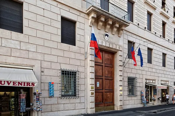 La sede dell'ambasciata russa presso la Santa Sede in via della Conciliazione / PD