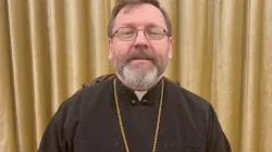 L'arcivescovo maggiore Sviatoslav Shevchuk durante il videomessaggio inviato da Kiev il 27 febbraio 2022 / Segreteria Arcivescovo Maggiore Chiesa Greco Cattolica Ucraina