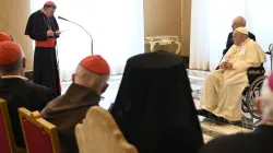 Il cardinale Koch con Papa Francesco nell'udienza del Papa alla Plenaria del Pontificio Consiglio per la Promozione dell'Unità dei Cristiani, 6 maggio 2022 / Vatican Media 