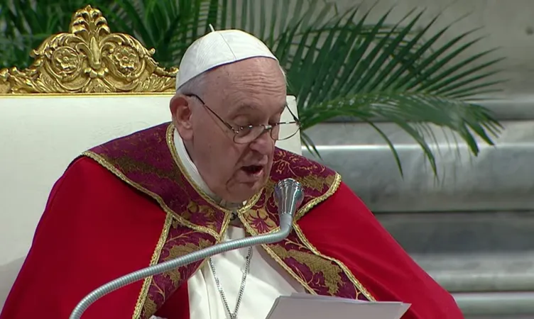 Papa Francesco, Santi Pietro e Paolo | Papa Francesco durante la Messa dei Santi Pietro e Paolo 2022 | Vatican Media / Youtube