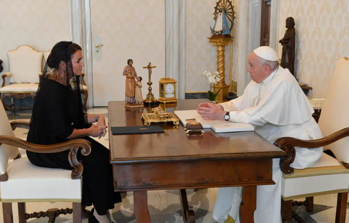 Papa Francesco e la presidente ungherese Novák |  | Vatican Media