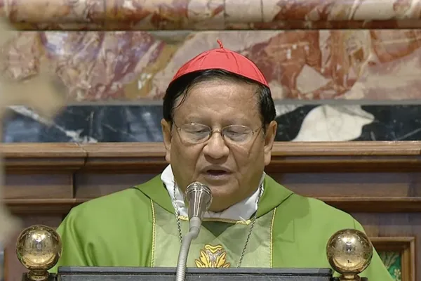 Il cardinale Bo alla Messa nella Basilica di San Pietro, 23 ottobre 2023 / Vatican Media / You Tube