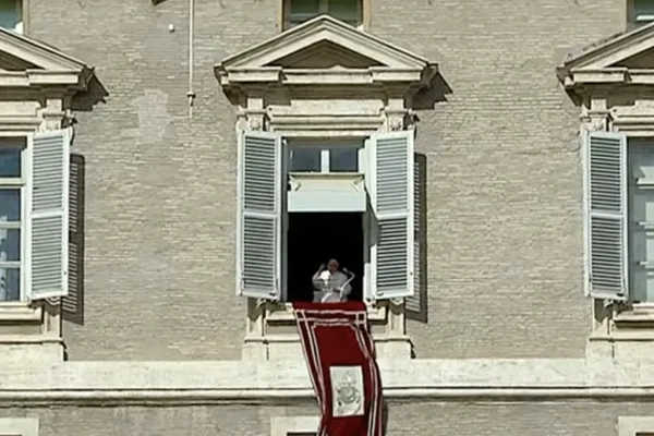 Papa Francesco durante l'Angelus del 29 ottobre 2023 / Vatican Media / You Tube