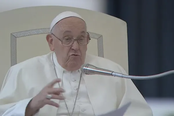 Papa Francesco durante l'udienza generale del 15 novembre 2023 / Vatican Media / YouTube