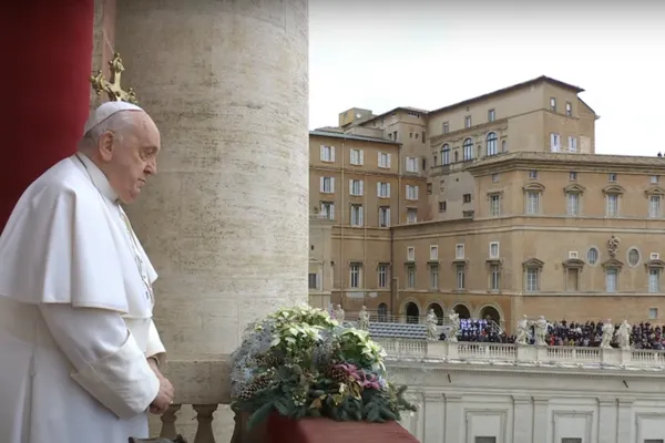 Papa Francesco durante il messaggio Urbi et Orbi di Natale 2023 / Vatican Media / You Tube