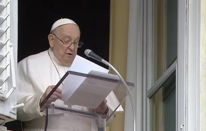 Papa Francesco, Angelus | Papa Francesco durante l'Angelus | Vatican Media / YouTube