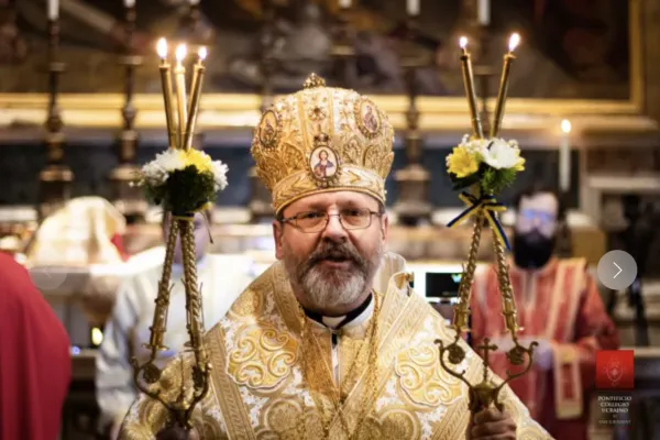 Sua Beatitudine Sviatoslav Shevchuk, padre e capo della Chiesa Greco Cattolica Ucraina / Arcivescovado maggiore della Chiesa Greco Cattolica Ucraina, Segreteria di Roma