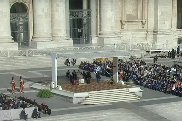 Papa Francesco durante una udienza generale / Vatican Media Live