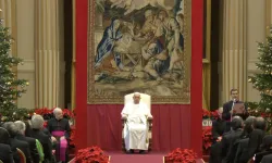 Papa Francesco con il corpo diplomatico, 9 gennaio 2025 / Vatican Media / You Tube