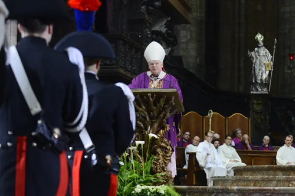 Un momento dei funerali al Duomo di Milano / Arcidiocesi di Milano